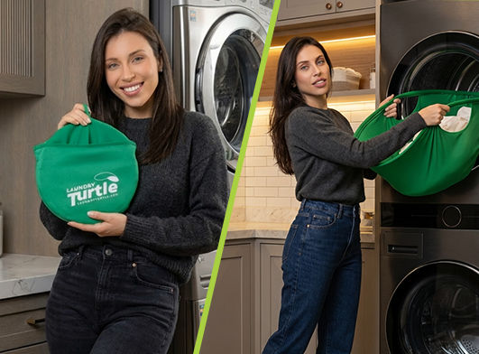 Laundry Turtle Folded and Expanded